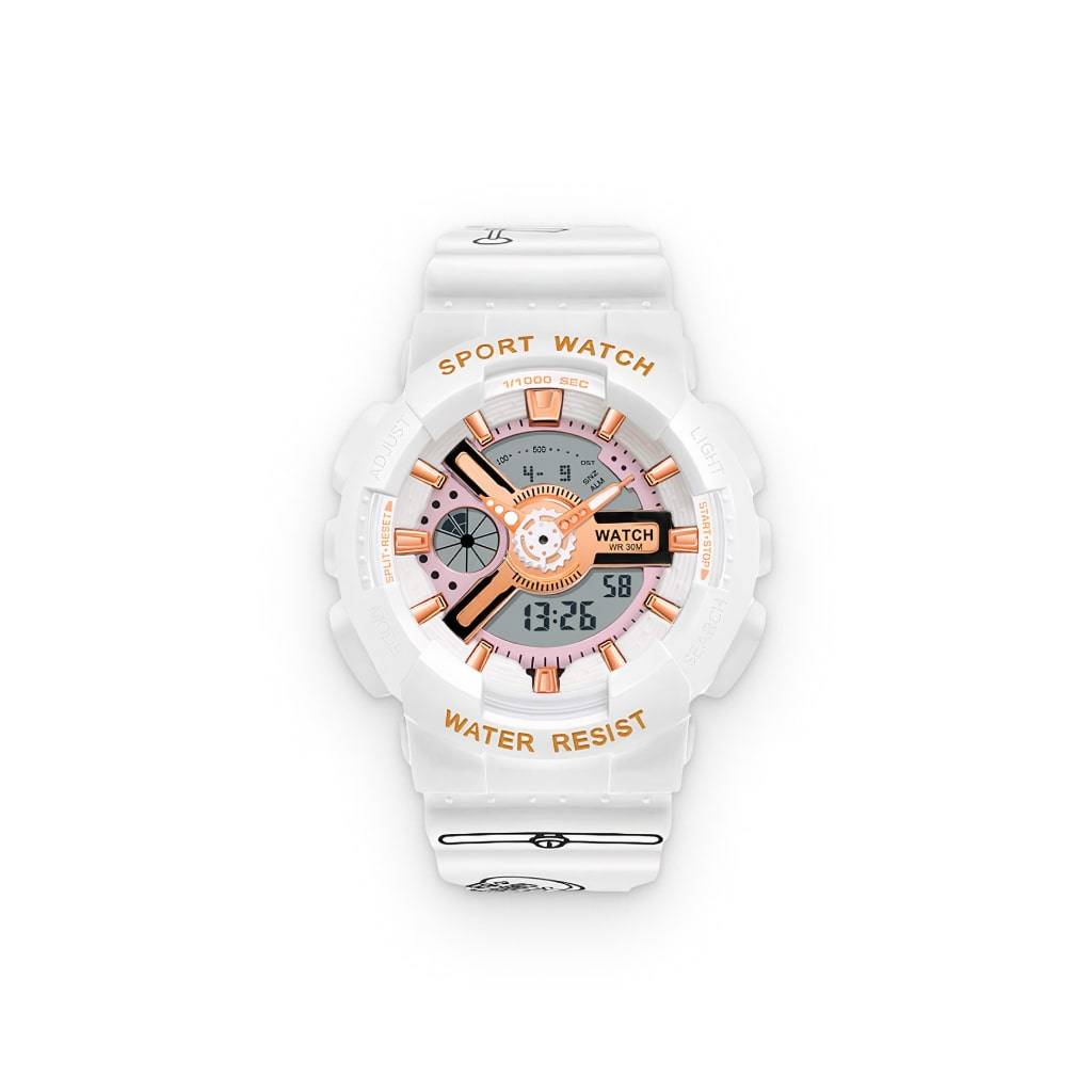 Women’s White Digital Sports Watch Fashion Women’s White Digital Sports Watch Fashion